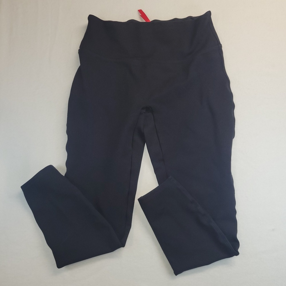 Spanx The Perfect Pant Back Bold Skinny Leggings Black Womens Size Medium